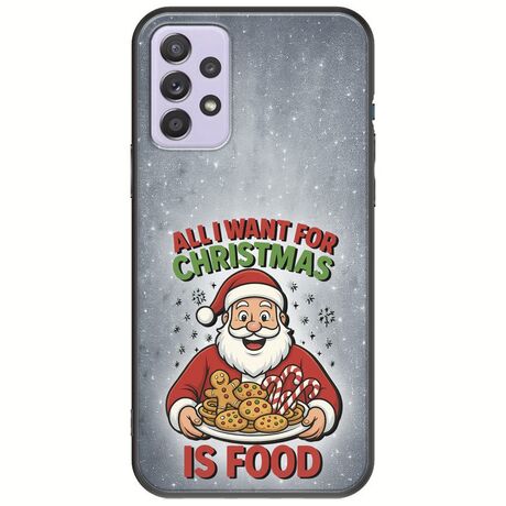 All I Want For Christmas Is - Food Samsung Galaxy A52 (4G/5G) A52s Black TPU (Μαύρη Σιλικόνη)