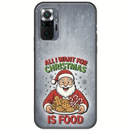 All I Want For Christmas Is - Food Xiaomi Redmi Note 10 Pro / 10 Pro Max Black TPU (Μαύρη Σιλικόνη)