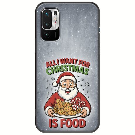 All I Want For Christmas Is - Food Xiaomi Redmi Note 10 5G Black TPU (Μαύρη Σιλικόνη)