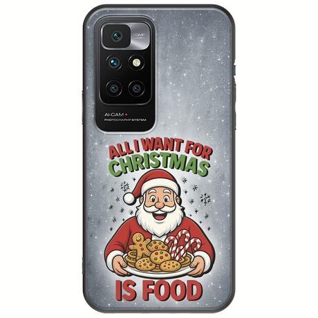 All I Want For Christmas Is - Food Xiaomi Redmi 10 Black TPU (Μαύρη Σιλικόνη)