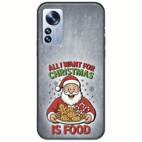 All I Want For Christmas Is - Food Xiaomi 12 Pro Black TPU (Μαύρη Σιλικόνη)