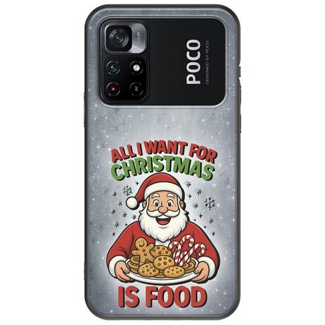 All I Want For Christmas Is - Food Xiaomi Poco M4 Pro 4G Black TPU (Μαύρη Σιλικόνη)