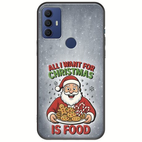 All I Want For Christmas Is - Food TCL 305 / 306 / 30E / 30SE Black TPU (Μαύρη Σιλικόνη)