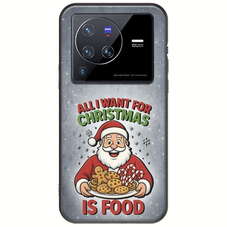 All I Want For Christmas Is - Food Vivo X80 Pro Black TPU (Μαύρη Σιλικόνη)