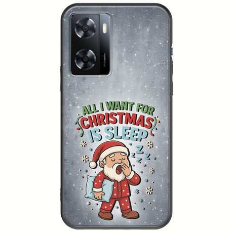 All I Want For Christmas Is - Sleep Oppo A57s Black TPU (Μαύρη Σιλικόνη)
