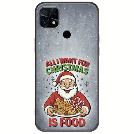 All I Want For Christmas Is - Food Xiaomi Poco C40 Black TPU (Μαύρη Σιλικόνη)
