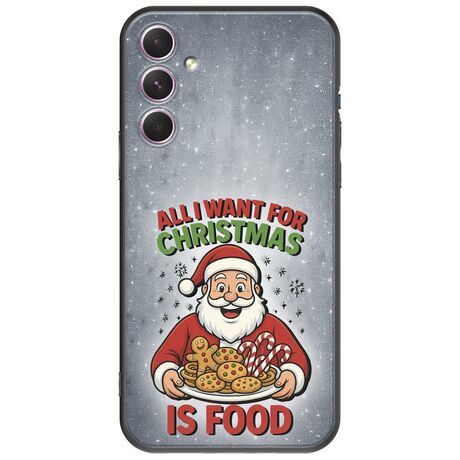 All I Want For Christmas Is - Food Samsung Galaxy A14 5G Black TPU (Μαύρη Σιλικόνη)