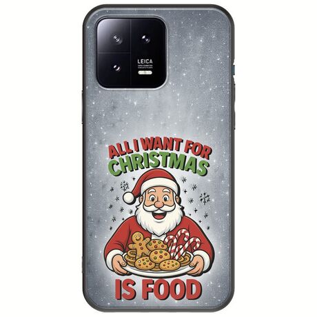 All I Want For Christmas Is - Food Xiaomi 13 5G Black TPU (Μαύρη Σιλικόνη)