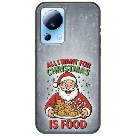 All I Want For Christmas Is - Food Xiaomi 13 Lite 5G Black TPU (Μαύρη Σιλικόνη)