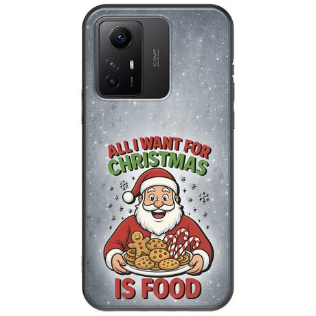 All I Want For Christmas Is - Food Xiaomi Redmi Note 12S Black TPU (Μαύρη Σιλικόνη)