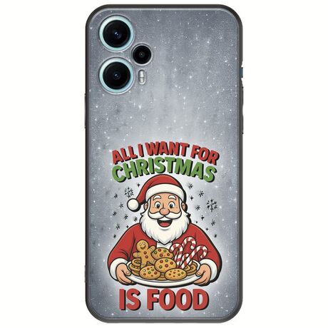 All I Want For Christmas Is - Food Xiaomi Poco F5 5G Black TPU (Μαύρη Σιλικόνη)