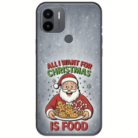 All I Want For Christmas Is - Food Xiaomi Redmi A2 Plus Black TPU (Μαύρη Σιλικόνη)