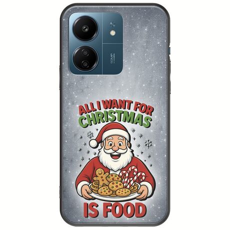 All I Want For Christmas Is - Food Xiaomi Poco C65 Black TPU (Μαύρη Σιλικόνη)