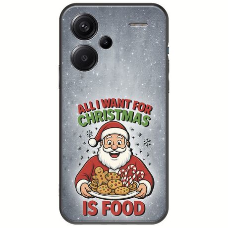 All I Want For Christmas Is - Food Xiaomi Redmi Note 13 Pro Plus 5G Black TPU (Μαύρη Σιλικόνη)