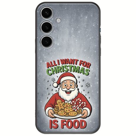 All I Want For Christmas Is - Food Samsung Galaxy S24 Plus 5G Black TPU (Μαύρη Σιλικόνη)