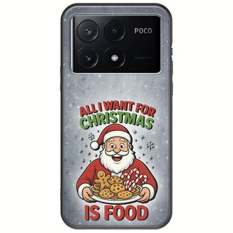 All I Want For Christmas Is - Food Xiaomi Poco X6 Pro 5G Black TPU (Μαύρη Σιλικόνη)