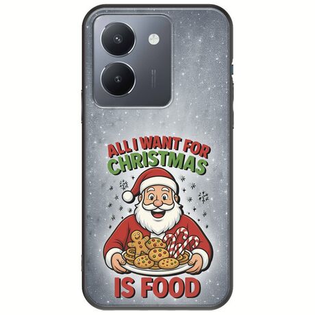All I Want For Christmas Is - Food Vivo Y36 4G / 5G Black TPU (Μαύρη Σιλικόνη)