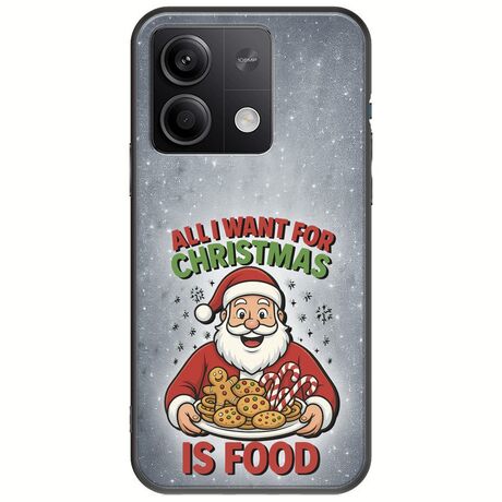 All I Want For Christmas Is - Food Xiaomi Poco X6 5G Black TPU (Μαύρη Σιλικόνη)