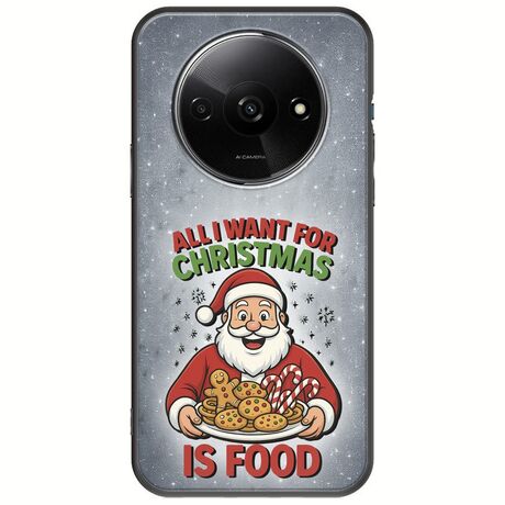 All I Want For Christmas Is - Food Xiaomi Redmi A3 Black TPU (Μαύρη Σιλικόνη)