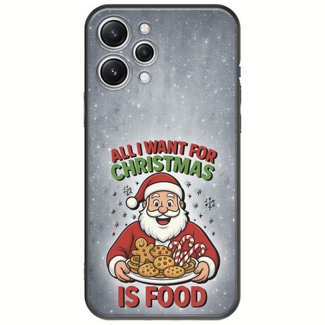 All I Want For Christmas Is - Food Xiaomi Redmi 12 5G Black TPU (Μαύρη Σιλικόνη)