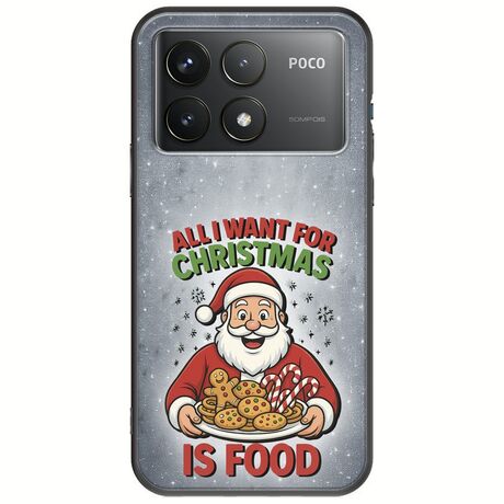 All I Want For Christmas Is - Food Xiaomi Poco F6 Pro 5G Black TPU (Μαύρη Σιλικόνη)