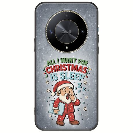 All I Want For Christmas Is - Sleep Honor Magic 6 Lite 5G Black TPU (Μαύρη Σιλικόνη)
