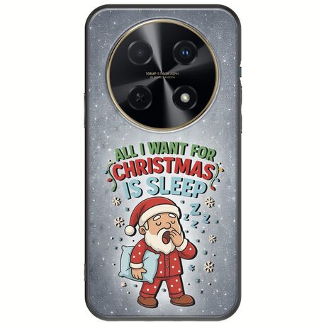 All I Want For Christmas Is - Sleep Huawei Nova 12i Black TPU (Μαύρη Σιλικόνη)