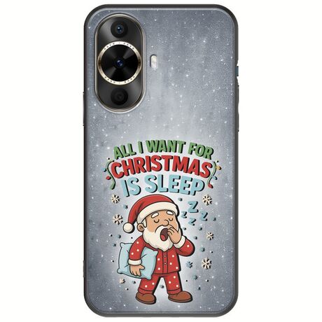 All I Want For Christmas Is - Sleep Huawei Nova 12s Black TPU (Μαύρη Σιλικόνη)