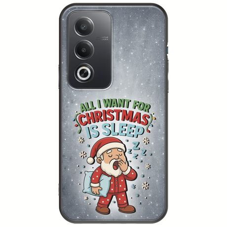 All I Want For Christmas Is - Sleep Oppo A80 5G Black TPU (Μαύρη Σιλικόνη)