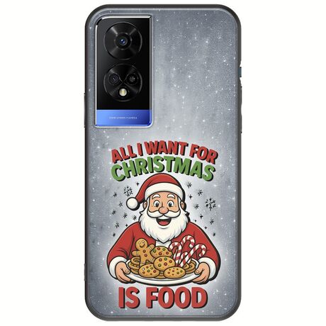 All I Want For Christmas Is - Food TCL 50 5G Black TPU (Μαύρη Σιλικόνη)
