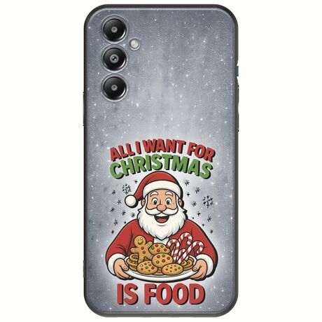 All I Want For Christmas Is - Food Samsung Galaxy A16 4G / 5G Black TPU (Μαύρη Σιλικόνη)