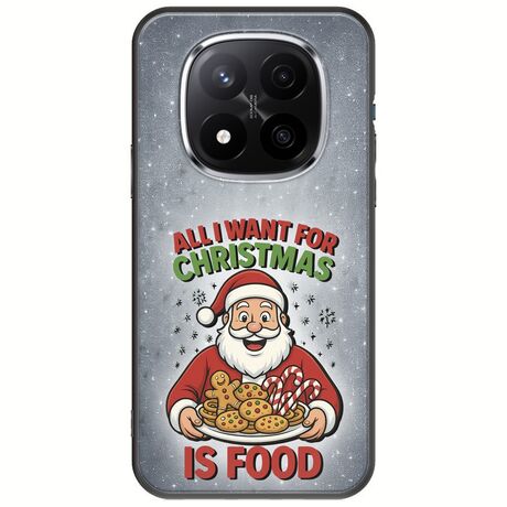 All I Want For Christmas Is - Food Xiaomi Redmi Note 14 Pro 5G Black TPU (Μαύρη Σιλικόνη)