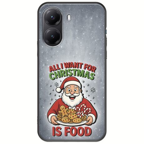 All I Want For Christmas Is - Food Xiaomi Poco X7 Pro 5G Black TPU (Μαύρη Σιλικόνη)