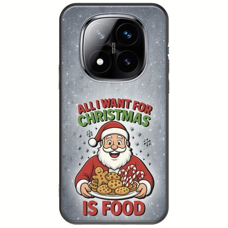 All I Want For Christmas Is - Food Xiaomi Redmi Note 14 Pro+ 5G Black TPU (Μαύρη Σιλικόνη)