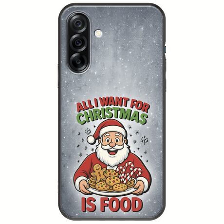 All I Want For Christmas Is - Food Samsung Galaxy A36 5G  Black TPU (Μαύρη Σιλικόνη)