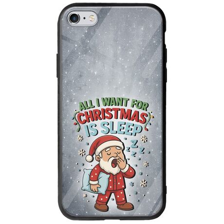 All I Want For Christmas Is - Sleep iPhone 6/6s Groove TPU (Tempered Glass και TPU)