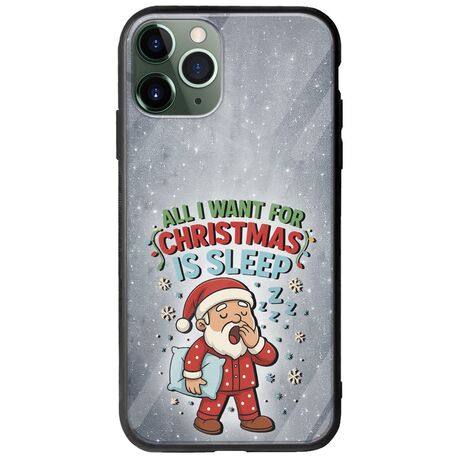 All I Want For Christmas Is - Sleep iPhone 11 Pro Groove TPU (Tempered Glass και TPU)