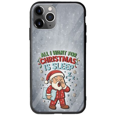All I Want For Christmas Is - Sleep iPhone 11 Pro Max Groove TPU (Tempered Glass και TPU)
