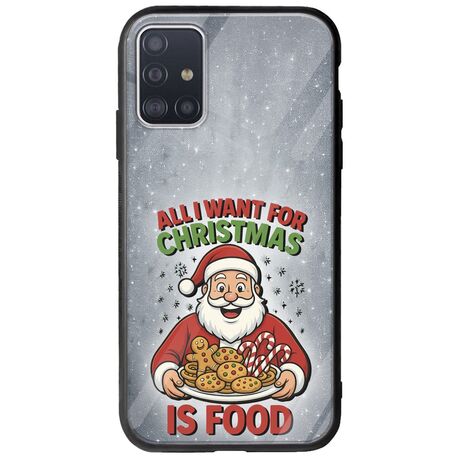 All I Want For Christmas Is - Food Samsung Galaxy A51 Groove TPU (Tempered Glass και TPU)