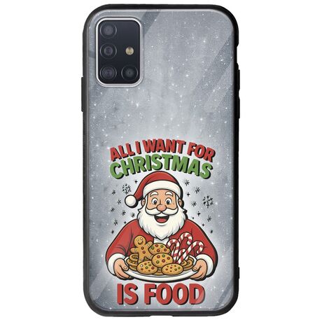 All I Want For Christmas Is - Food Samsung Galaxy A71 Groove TPU (Tempered Glass και TPU)