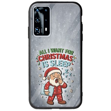 All I Want For Christmas Is - Sleep Huawei P40 Groove TPU (Tempered Glass και TPU)