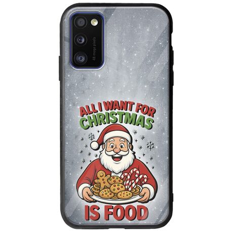 All I Want For Christmas Is - Food Samsung Galaxy A41 Groove TPU (Tempered Glass και TPU)