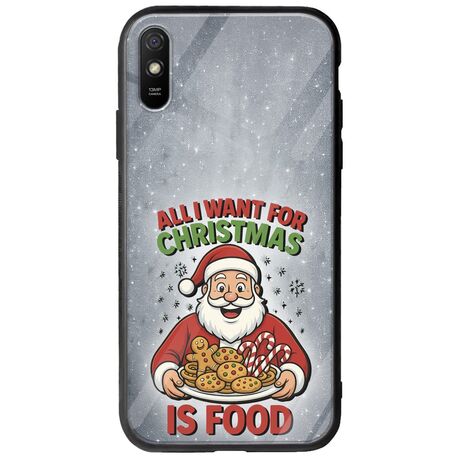 All I Want For Christmas Is - Food Xiaomi Redmi 9A Groove TPU (Tempered Glass και TPU)