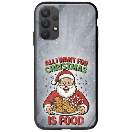 All I Want For Christmas Is - Food Samsung Galaxy A32 4G Groove TPU (Tempered Glass και TPU)