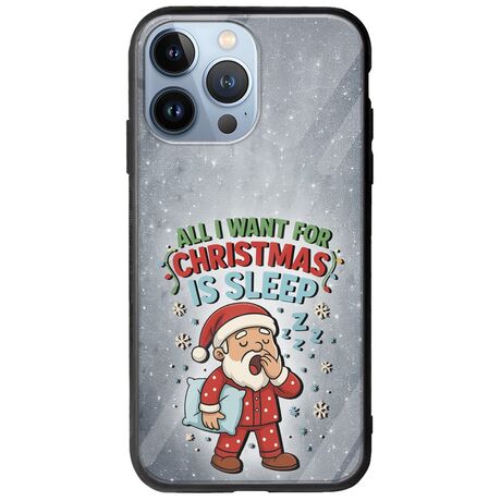 All I Want For Christmas Is - Sleep iPhone 13 Pro Groove TPU (Tempered Glass και TPU)