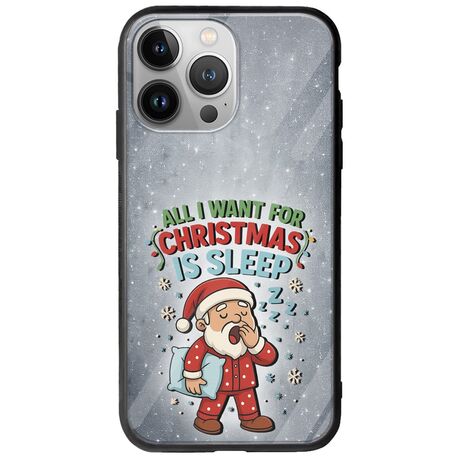 All I Want For Christmas Is - Sleep iPhone 13 Pro Max Groove TPU (Tempered Glass και TPU)