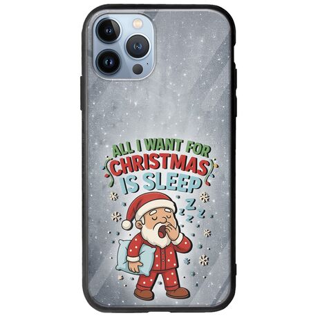 All I Want For Christmas Is - Sleep iPhone 12 Pro Groove TPU (Tempered Glass και TPU)