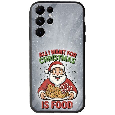 All I Want For Christmas Is - Food Samsung Galaxy S22 Ultra Groove TPU (Tempered Glass και TPU)