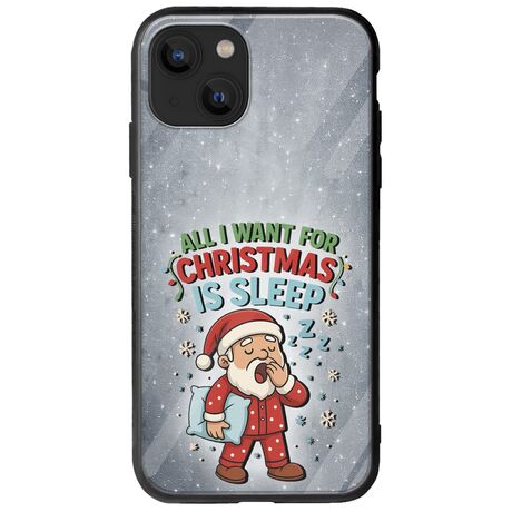 All I Want For Christmas Is - Sleep iPhone 14 Plus Groove TPU (Tempered Glass και TPU)