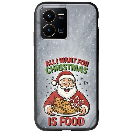 All I Want For Christmas Is - Food Vivo Y35 Groove TPU (Tempered Glass και TPU)